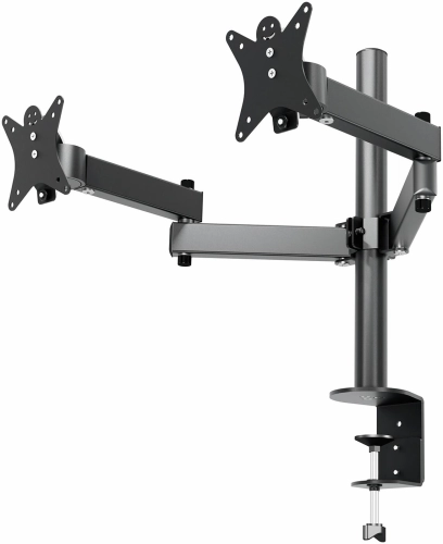 Кронштейн для мониторов Holder MDS-SU203-B черный 13-32 макс.8кг настольный поворот и наклон верт.перемещ.