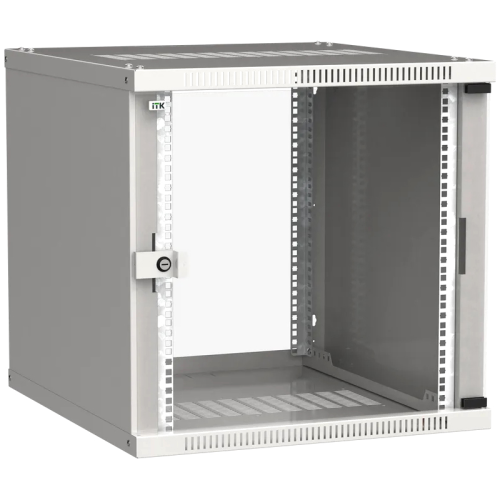Шкаф LINEA WE 12U 600x450мм дверь стекло серый (LWE3-12U64-GF)