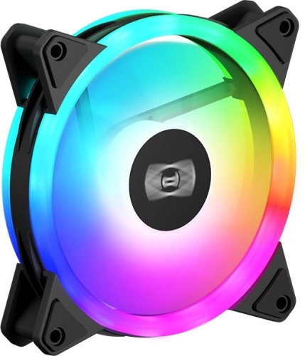 Вентилятор для корпуса PcCooler F3 T120 ARGB 120х120x25 черный 4-pin 21.6дБ (F3-T120BKAM1-GL) Ret фото 4