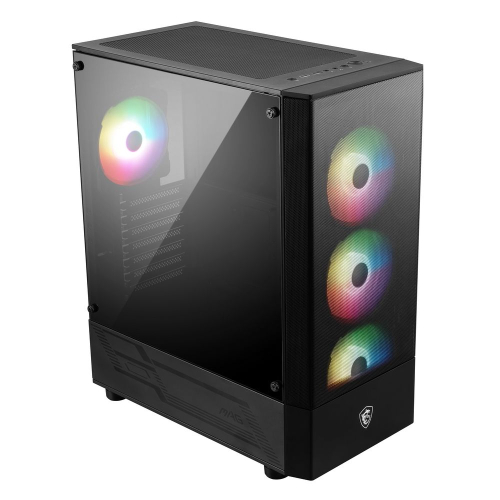 Корпус MSI MAG FORGE 112R Mid-Tower, ATX, 2xUSB 3.2, Audio I/ O, 4x120mm ARGB Fan, 6-ch Light controller, Front metal MESH, Up to 330mm GPU, Tempered Glass (949679) (306-7G16X23-809)