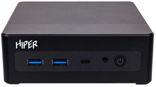 Неттоп/ HIPER FACTUM FN2 Intel Core i3 1315U(1.2Ghz)/ 8192Mb/ 256PCISSDGb/ noDVD/ BT/ WiFi/ war 1y/ 0.4kg/ черный/ Win11Pro + WiFi 6, BT 5.2,Чёрный, БП 90Вт, VESA крепление (FN2-I31315R8N2I6BWP)