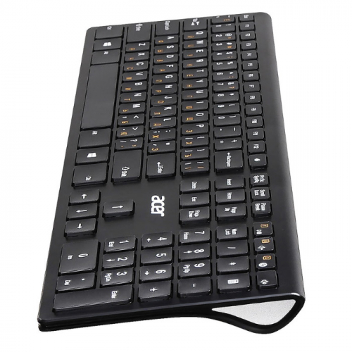 Клавиатура Acer OKR020 Wireless, USB, Black, slim Multimedia (ZL.KBDEE.004) фото 2