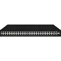PoE коммутатор Fast Ethernet на 48 x RJ45 + 2 x GE Combo uplink портов. Порты: 48 x FE (10/ 100 Base-T) с поддержкой PoE (IEEE 802.3af/ at), 2 x GE Combo Uplink (RJ45 + SFP). Соответствует стандартам (NS-SW-48F2G-P)