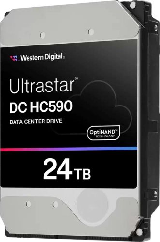 Жесткий диск WD SATA-III 24TB 0F65684 WUH722624ALE6L4 Ultrastar DC HC590 4KN (7200rpm) 512Mb 3.5 фото 3