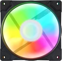 Вентилятор для корпуса GMNG GG-CF120FRGB1-PWMBK RGB 120х120x25 черный 4-pin 26дБ Ret