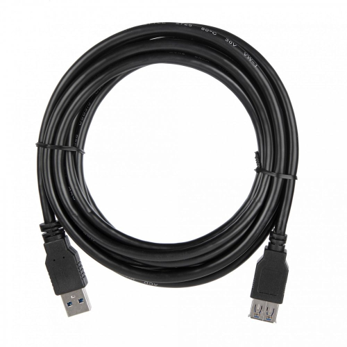 Кабель ACD Кабель ACD-U3AAF-30L |ACD-U3AAF-30L| USB 3.0, A male - A feмale, ТТХ: |ACD-U3AAF-30L| (7/ 0.12BC+HDPE)*1P+|(7/ 0.12BC+HDPE)*2C+7/ 0.12BC+AL|*2P +7/ 0.16BC*2C+AL+7/ 0.12BC+B(80/ 0.12AL)PVC5.5, Черный, 3м (742156)