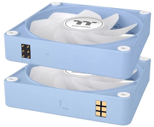 Вентилятор для корпуса Thermaltake CT120 EX Sync Hydrangea Reverse ARGB 120х120x25 синий 4-pin 31.2дБ (упак.:3шт) (CL-F198-PL12BU-A) Ret фото 2