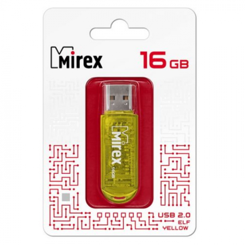 Флеш накопитель 16GB Mirex Elf USB 2.0 (13600-FMUYEL16) фото 2