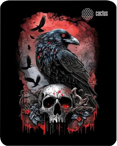 Коврик для мыши Cactus Raven 250x200x3мм (CS-MP-D14S)