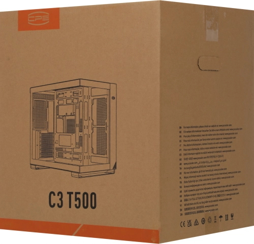 Корпус PcCooler C3 T500 BK черный без БП ATX 2xUSB3.0 1xUSB3.1 audio bott PSU (C3-T500BKD0-GL) фото 11