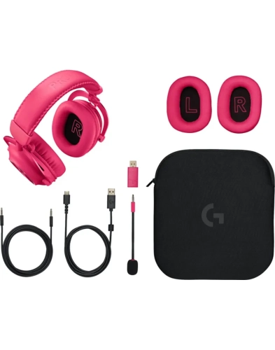 Гарнитура/ Logitech Headset G PRO X 2 LIGHTSPEED Wireless Gaming - Pink (981-001275) фото 2