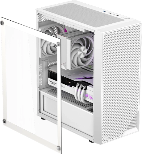 Корпус PcCooler C3B310 WH белый без БП ATX 2xUSB3.0 audio bott PSU (C3B310-WHP0-GL) фото 3