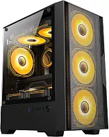 Корпус Оклик OCC-MN307 черный без БП mATX 8x120mm 2xUSB2.0 1xUSB3.0 audio bott PSU