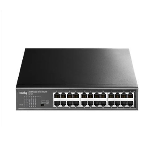 Коммутатор/ 24-Port 10/100 Mbps Switch, 24 10/100 Mbps RJ45 Ports, Switch/VLAN/Extend working mode DIP switch, Rack-mountable Steel Case, Power Saving, Plug & Play, Rack-Mount kits included (FS1024)