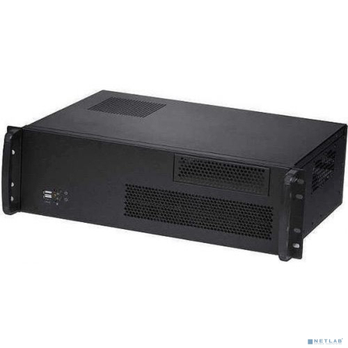 Procase Корпус 3U rear/ front-access server case, черный, без блока питания, глубина 300мм, MB 12