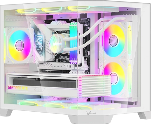 Корпус Formula Crystal Z6M Floe белый без БП mATX 4x120mm 2xUSB3.0 audio bott PSU (CRYSTAL Z6M FLOE WHITE)