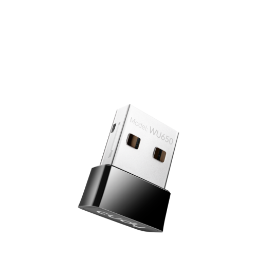 Адаптер Wi-Fi/ 650Mbps Wi-Fi USB Adapter, Mini Size, 433Mbps at 5GHz + 200Mbps at 2.4GHz, Nano Size, USB 2.0 (WU650)