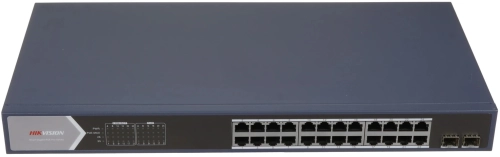 Коммутатор Hikvision DS-3E1526P-SI 24x1Гбит/ с 2SFP 24PoE+ 370W управляемый
