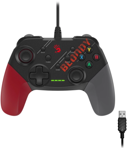 Геймпад A4Tech Bloody GP30 Sports черный/ красный USB виброотдача обратная связь (GP30 SPORTS RED)