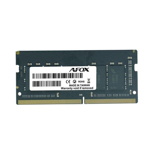 Модуль памяти Afox 8GB DDR4 3200Mhz SO-DIMM Single Channel Package (1x8GB) PC4-25600, 260- Pin, Non-ECC, Un-Buffered, CL 22-22-22-52, 1.2V (AFSD48PH1P / AFSD48PS1P)