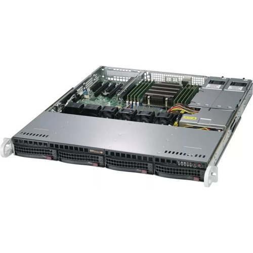 Серверная платформа Supermicro A+ 1013S-MTR/ 1x SP3/ x8 DIMM/ no HDD (up 4LFF)/ 2x GbE/ 2x 400W (up 2) (AS -1013S-MTR)