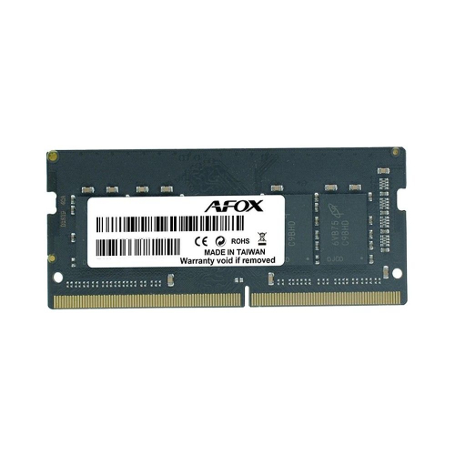 Модуль памяти Afox 8GB DDR4 2666Mhz SO-DIMM Single Channel Package (1x8GB), PC4-21300, 260- Pin, Non-ECC, Un-Buffered, CL 19-19-19-43, 1.2V (AFSD48FH1P / AFSD48FH2P / AFSD48FS1P)
