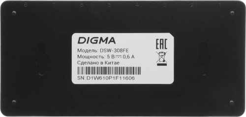 Коммутатор Digma DSW-308FE 8x100Мбит/ с неуправляемый фото 12