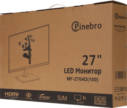 Монитор Pinebro 27 MF-2704D(100) черный IPS LED 4ms 16:9 HDMI M/ M матовая 1000:1 300cd 178гр/ 178гр 1920x1080 100Hz VGA DP FHD 3.70кг фото 8