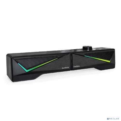 ExeGate Allegro 170 (питание USB, Bluetooth, 2х3Вт (6Вт RMS), 60-20000Гц, цвет черный, RGB подсветка, с возможностью трансформации в саундбар, Color Box) (EX289691RUS)
