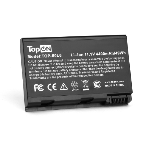 Аккумулятор для ноутбука Acer Aspire 3690, 5110, 5680, TravelMate 3900, 4230 11.1V 4400mAh PN: BATCL50L8 (TOP-50L6)