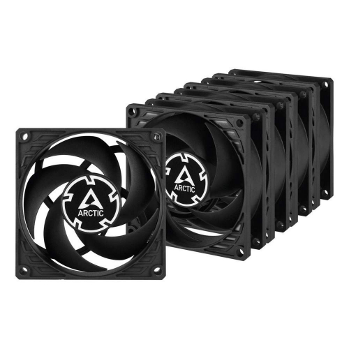 Вентилятор для процессора Arctic Cooling Вентилятор корпусной ARCTIC P8 Silent Black комплект 5 шт (ACFAN00301A)