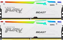 Память DDR5 2x16GB 5600MHz Kingston KF556C36BWEAK2-32 Fury Beast RGB RTL Gaming PC5-44800 CL36 DIMM 288-pin 1.25В kit single rank с радиатором Ret