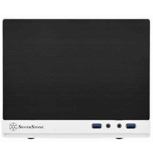 Корпус Silverstone SST-SG13WB-Q (USB 3.0) Sugo Mini-ITX Compact Computer Cube Case, Plastic Front Panel with Faux Aluminum Finish, black white, RTL {4} (G410SG13WBQ0020) фото 2