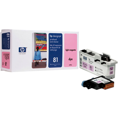 Набор HP 81 печатающая головка + устройство очистки, светло-пурпурная (C4955A) фото 2
