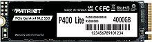 Накопитель SSD Patriot PCIe 4.0 x4 4TB P400LP4KGM28H P400 Lite M.2 2280