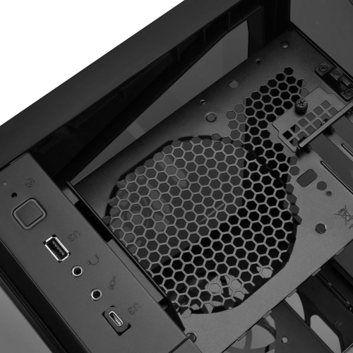 Корпус Silverstone SST-LD03B-AF TO-LD03-BK-GLASS AND AIR FLOW VENT-SST (810256) фото 2