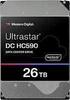 Жесткий диск WD SATA-III 26TB WUH722626ALE6L4 Server Ultrastar DC HC590 4KN (7200rpm) 512Mb 3.5" (0F65672)