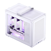 Корпус без блока питания/ Case JONSBO C6 MAX Handle, Mini-Tower, TG, no fan, 1xUSB-A 3.0 + 1xUSB-C 3.1, mATX, mITX White (C6 MAX WHITE)