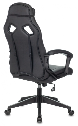 Кресло игровое Zombie Driver черный/ желтый экокожа с подголов. крестов. пластик (ZOMBIE DRIVER YEL) фото 4